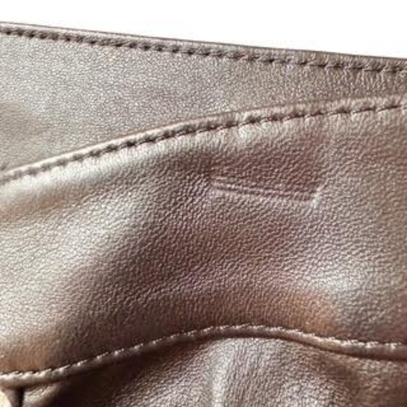 Michael Kors Collection Black Leather Pants Size 12 - Picture 13 of 14